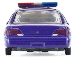 1992 Ford Crown Victoria Lowrider Blue with Graphics and Lightbar "California Lowriders" Series 7 1/64 Diecast Model Car by Greenlight