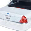2010 Ford Crown Victoria Police Interceptor Unmarked White Custom Builder's Kit Series 1/24 Diecast Model Car Motormax 76469