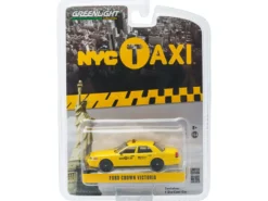 Ford Crown Victoria Yellow NYC Taxi New York City 1/64 Diecast Model Car Greenlight 29773