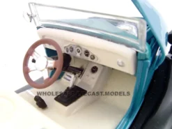 1934 Ford Custom Convertible Blue 1/24 Diecast Car Model Unique Replicas 18540