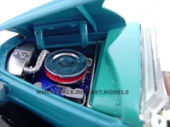 1934 Ford Custom Convertible Blue 1/24 Diecast Car Model Unique Replicas 18540
