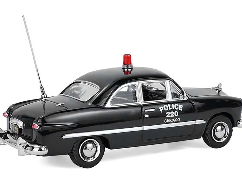 1949 Ford Custom Police Car "Chicago Police Department" Black 1/43 Diecast Model Car by Greenlight
