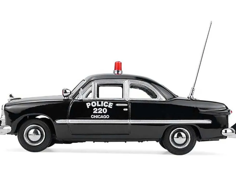 1949 Ford Custom Police Car "Chicago Police Department" Black 1/43 Diecast Model Car by Greenlight