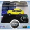 Ford Escort Mk2 RHD (Right Hand Drive) Signal Yellow 1/148 (N) Scale Diecast Model Car by Oxford Diecast