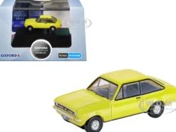 Ford Escort Mk2 RHD (Right Hand Drive) Signal Yellow 1/148 (N) Scale Diecast Model Car by Oxford Diecast