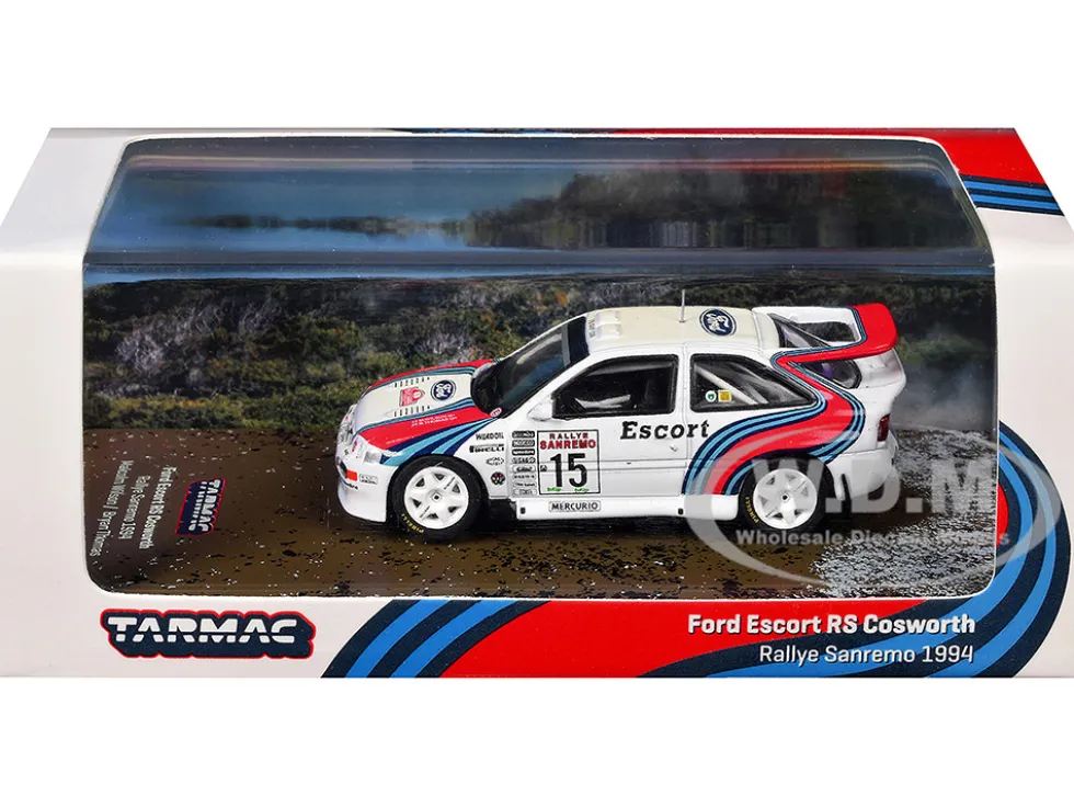 Ford Escort RS Cosworth WRC #15 Malcolm Wilson - Bryan Thomas "Rallye Sanremo" (1994) "Hobby64" Series 1/64 Diecast Model Car by Tarmac Works