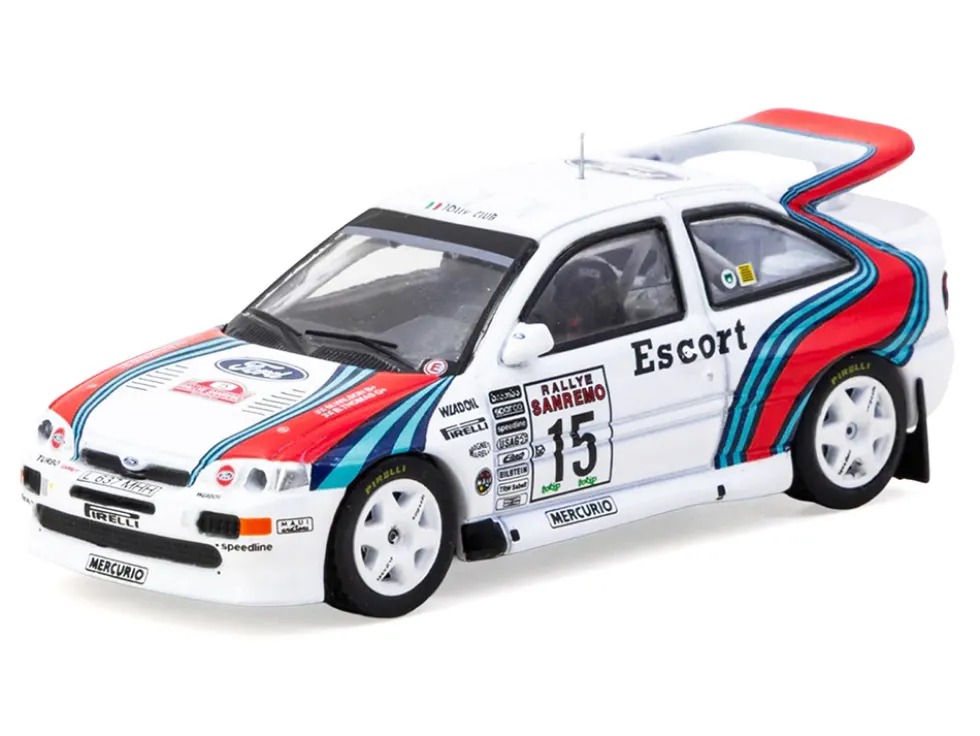 Ford Escort RS Cosworth WRC #15 Malcolm Wilson - Bryan Thomas "Rallye Sanremo" (1994) "Hobby64" Series 1/64 Diecast Model Car by Tarmac Works