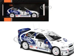 Ford Escort WRC #7 Juha Kankkunen - Juha Repo 2nd Place "RAC Rally" (1998) 1/18 Diecast Model Car by IXO Models