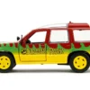 Ford Explorer Red and Yellow with Green Graphics Jurassic Park 1993 Movie 30th Anniversary Hollywood Rides Series 1/32 Diecast Model Car Jada JA31956