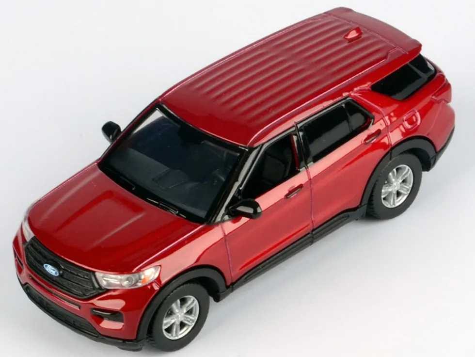 2023 Ford Explorer Red Metallic "Timeless Legends" Series 1/43 Diecast Model Car by Motormax