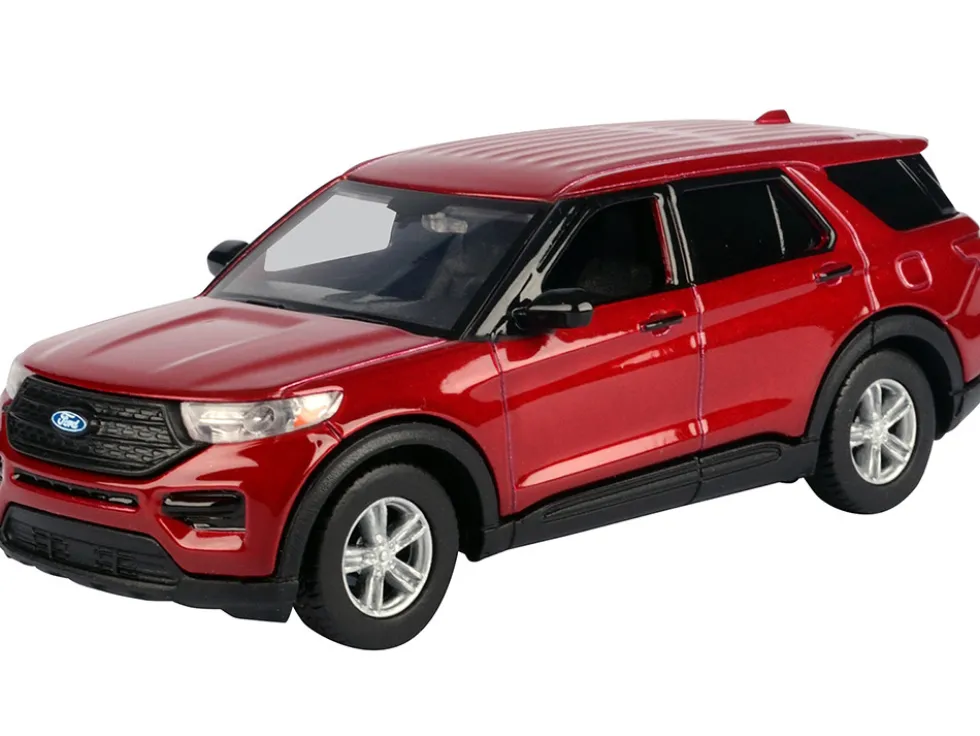 2023 Ford Explorer Red Metallic "Timeless Legends" Series 1/43 Diecast Model Car by Motormax