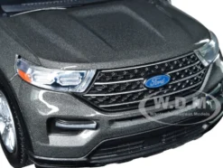 2022 Ford Explorer XLT Gray Metallic Timeless Legends Series 1/24 Diecast Model Car Motormax 79378GRY