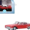 1960 Ford Fairlane Sedan 500 Monte Carlo Red with Corinthian White Top and Interior 1/87 (HO) Scale Diecast Model Car by Oxford Diecast