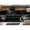1979 Ford F-150 Custom Pickup Truck Black "Maxx Design" Series 1/24 Diecast Model Car by Motormax