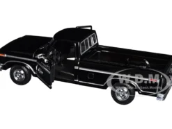 1979 Ford F-150 Custom Pickup Truck Black "Timeless Legends" Series 1/24 Diecast Model Car by Motormax