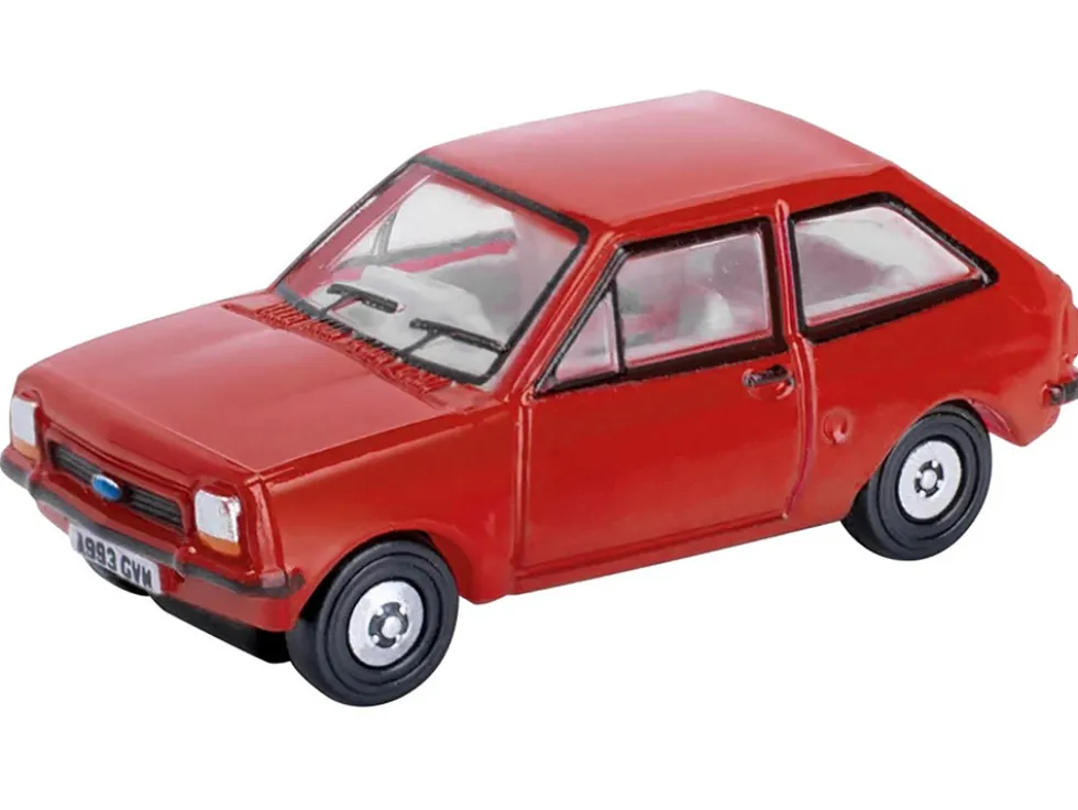 Ford Fiesta Mk1 RHD (Right Hand Drive) Venetian Red 1/148 (N) Scale Diecast Model Car by Oxford Diecast