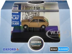 Ford Fiesta Mk1 RHD (Right Hand Drive) Nevada Beige 1/148 (N) Scale Diecast Model Car by Oxford Diecast