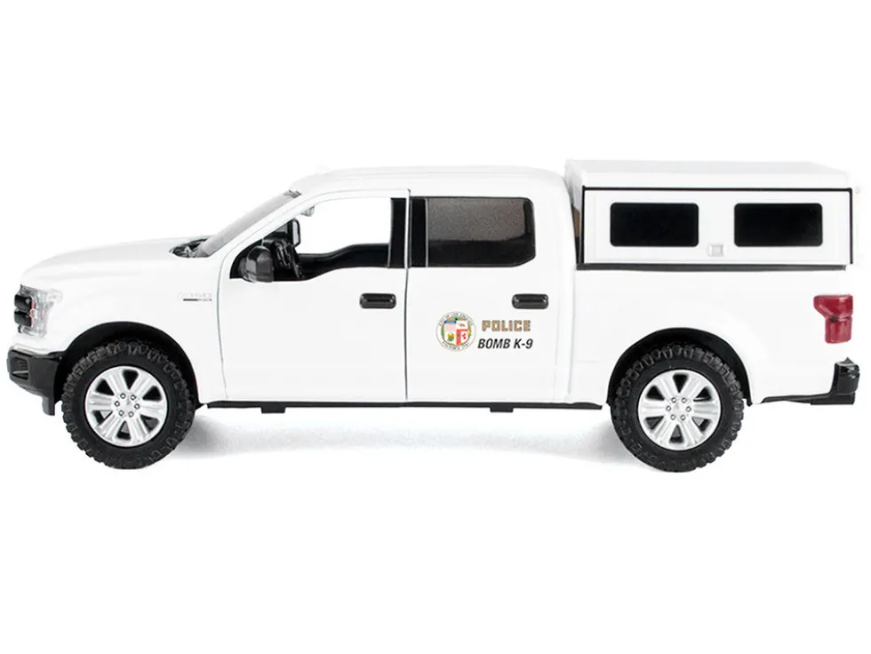 2019 Ford F-150 Lariat Crew Cab Pickup Truck "Los Angeles Police Department Bomb Squad" White "Law Enforcement and Public Service" Series 1/27 Diecast Model Car by Motormax