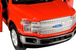 2019 Ford F-150 Lariat Crew Cab Pickup Truck Red 1/24 1/27 Diecast Model Car Motormax 79363