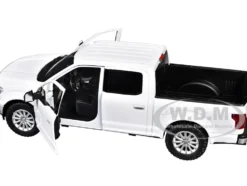 2019 Ford F-150 Limited Crew Cab Pickup Truck White 1/27 Diecast Model Car by Motormax