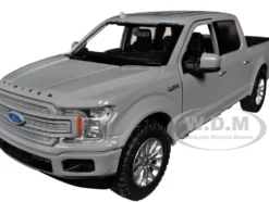 2019 Ford F 150 Limited Crew Cab Pickup Truck Gray Timeless Legends Series 1/24 1/27 Diecast Model Car Motormax 79364GRY