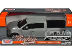 2019 Ford F 150 Limited Crew Cab Pickup Truck Gray Timeless Legends Series 1/24 1/27 Diecast Model Car Motormax 79364GRY