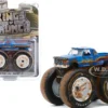 1996 Ford F-250 Monster Truck Bigfoot #7 Blue Dirty Version Kings of Crunch Series 7 1/64 Diecast Model Car Greenlight 49070 F