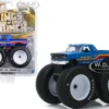 1996 Ford F-250 Monster Truck Bigfoot #7 Metallic Blue Stripes Kings of Crunch Series 5 1/64 Diecast Model Car Greenlight 49050 F