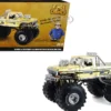 1979 Ford F-250 Monster Truck "Bigfoot #1 50th Anniversary" Gold Chrome with Bob Chandler Standing Figure "Kings of Crunch" Series 1/18 Diecast Model Car by Greenlight
