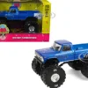 1976 Ford F-250 Monster Truck "Garbage Pail Kids 40th Anniversary - Buck Truck" Blue Metallic with Graphics "Kings of Crunch" Series 1/43 Diecast Model Car by Greenlight