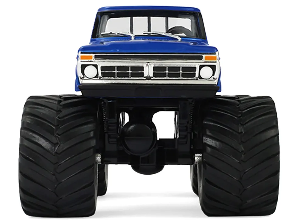 1976 Ford F-250 Monster Truck "Garbage Pail Kids 40th Anniversary - Buck Truck" Blue Metallic with Graphics "Kings of Crunch" Series 1/43 Diecast Model Car by Greenlight