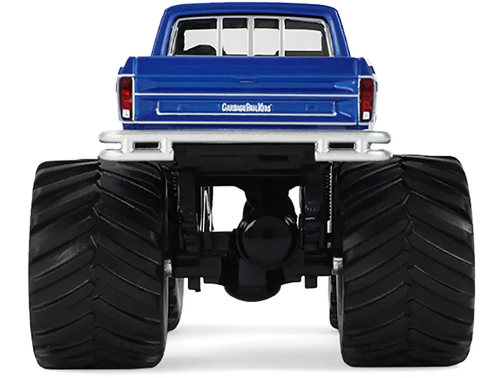 1976 Ford F-250 Monster Truck "Garbage Pail Kids 40th Anniversary - Buck Truck" Blue Metallic with Graphics "Kings of Crunch" Series 1/43 Diecast Model Car by Greenlight