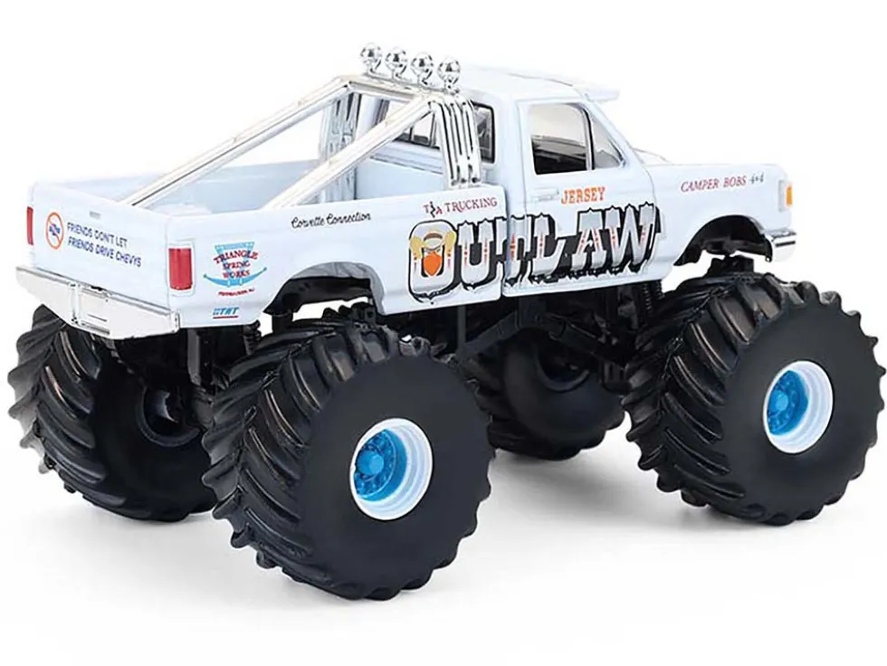 1988 Ford F-150 Monster Truck "Jersey Outlaw" White "Kings of Crunch" Series 16 1/64 Diecast Model Car by Greenlight