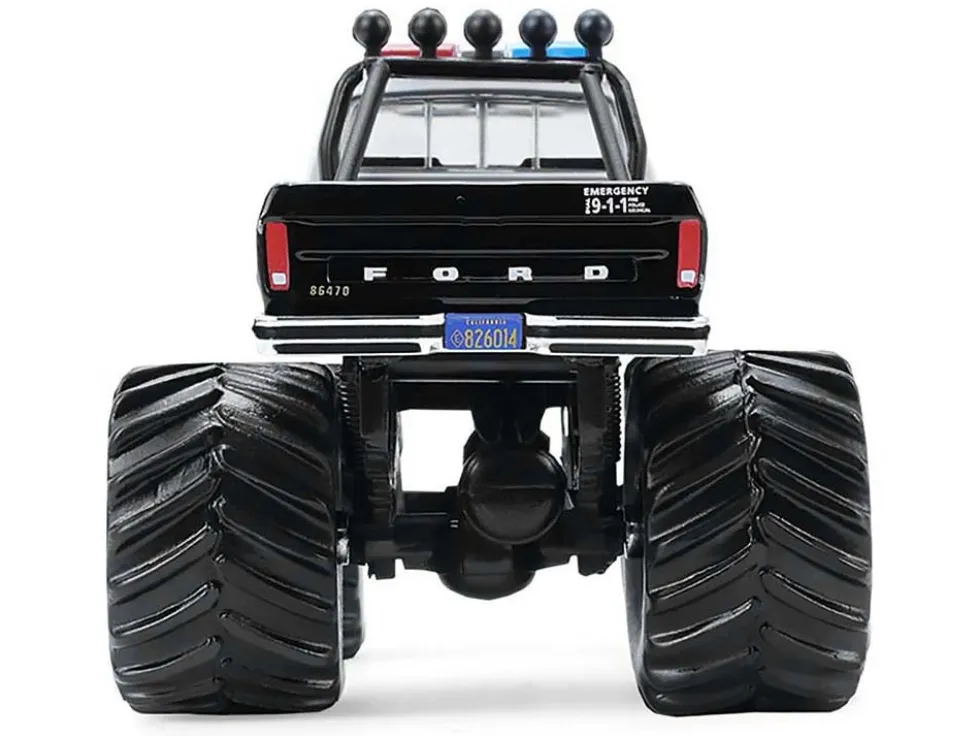 1978 Ford F-250 Monster Truck "LAPD (Los Angeles Police Department)" Black and White "Kings of Crunch - Hot Pursuit" Special Edition 1/64 Diecast Model Car by Greenlight