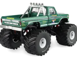 1975 Ford F-250 Monster Truck with 66-Inch Tires "Thumper" Green Metallic "Kings of Crunch" Series 1/43 Diecast Model Car by Greenlight