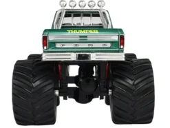 1975 Ford F-250 Monster Truck with 66-Inch Tires "Thumper" Green Metallic "Kings of Crunch" Series 1/43 Diecast Model Car by Greenlight