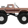 1978 Ford F-350 Monster Truck with 66-Inch Tires "BFT" Brown Two-Tone "Kings of Crunch" Series 1/43 Diecast Model Car by Greenlight