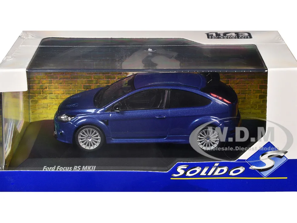 2010 Ford Focus MKII RS Indianapolis Blue Metallic 1/43 Diecast Model Car by Solido