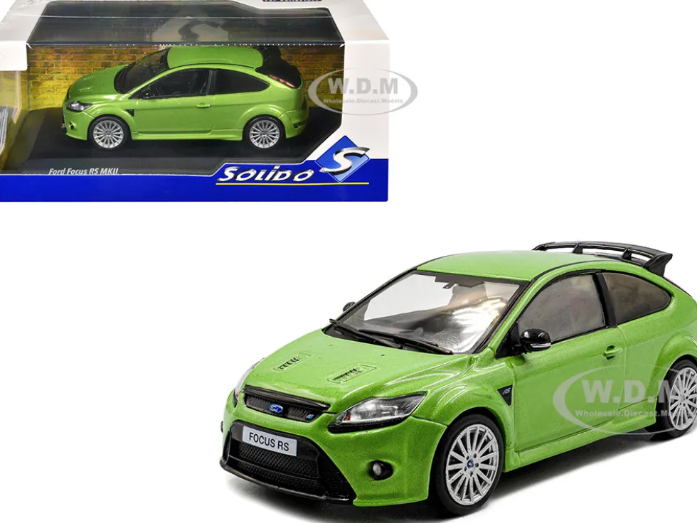 2010 Ford Focus MKII RS Ultimate Green Metallic 1/43 Diecast Model Car by Solido