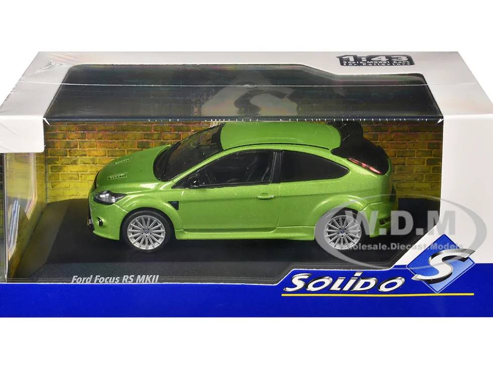 2010 Ford Focus MKII RS Ultimate Green Metallic 1/43 Diecast Model Car by Solido