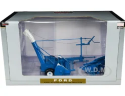 Ford 680 Forage Harvester with Hay Head Corn Head Blue Classic Series 1/16 Diecast Model SpecCast ZJD1837