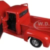 1956 Ford F-100 Pickup Red 1/24 Diecast Model Car Motormax 73235