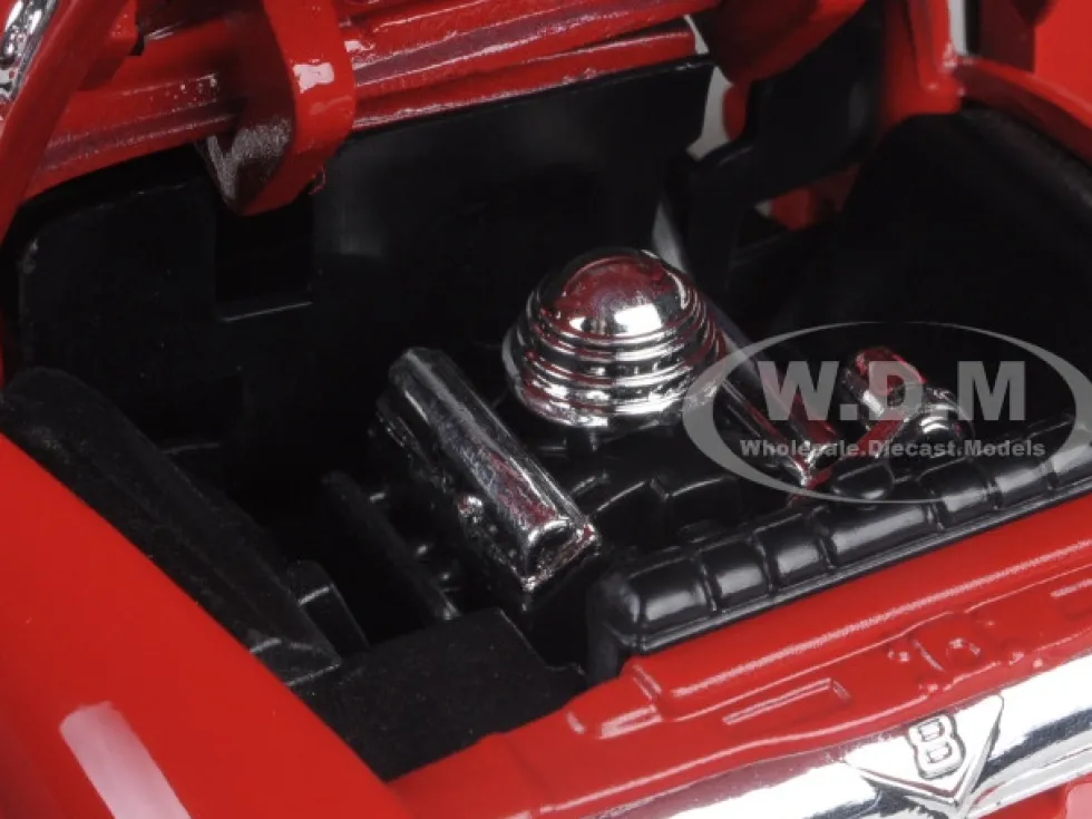 1956 Ford F-100 Pickup Red 1/24 Diecast Model Car Motormax 73235