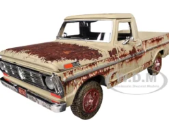 1972 Ford F-100 Pickup Truck Beige (Rusted) "Weathered Treasures" Series 1/24 Diecast Model Car by Motormax