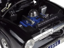 1956 Ford F-100 Pickup Truck Black with Camper 1/32 Diecast Model Car Signature Models 32395