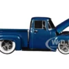 1956 Ford F-100 Pickup Truck Blue Metallic Limited Edition to 6650 pieces Worldwide 1/24 Diecast Model Car by M2 Machines