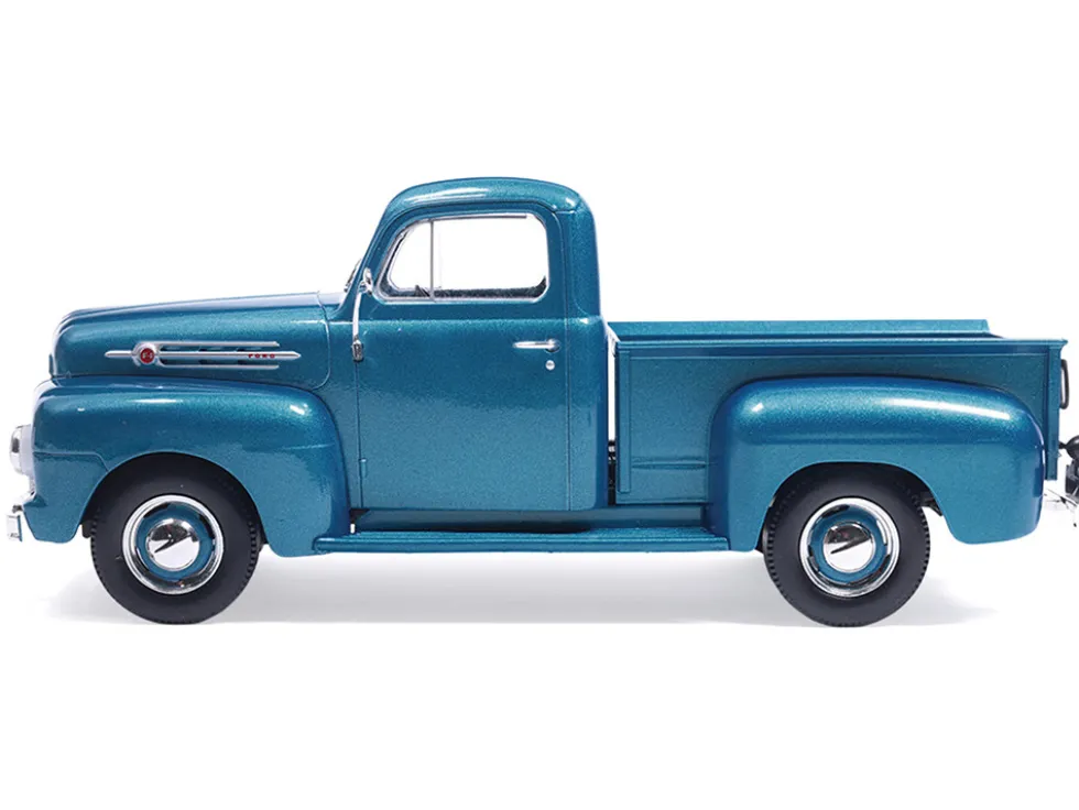 1952 Ford F1 Pickup Truck Blue Metallic 1/24 Diecast Model by IXO Models