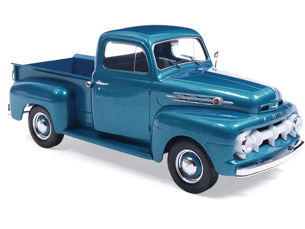 1952 Ford F1 Pickup Truck Blue Metallic 1/24 Diecast Model by IXO Models