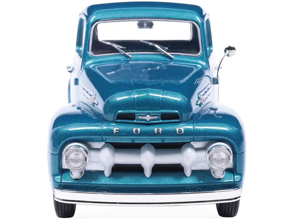 1952 Ford F1 Pickup Truck Blue Metallic 1/24 Diecast Model by IXO Models