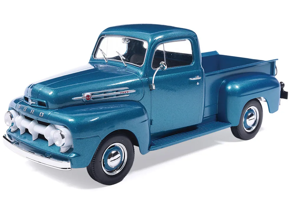 1952 Ford F1 Pickup Truck Blue Metallic 1/24 Diecast Model by IXO Models